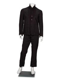 Ann Demeulemeester, Black Jacquard Suit