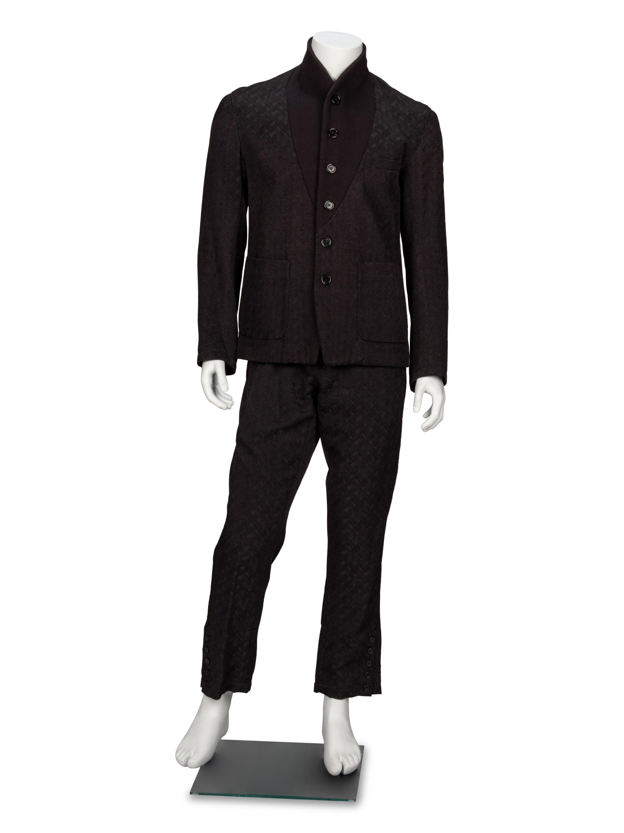 Ann Demeulemeester, Black Jacquard Suit