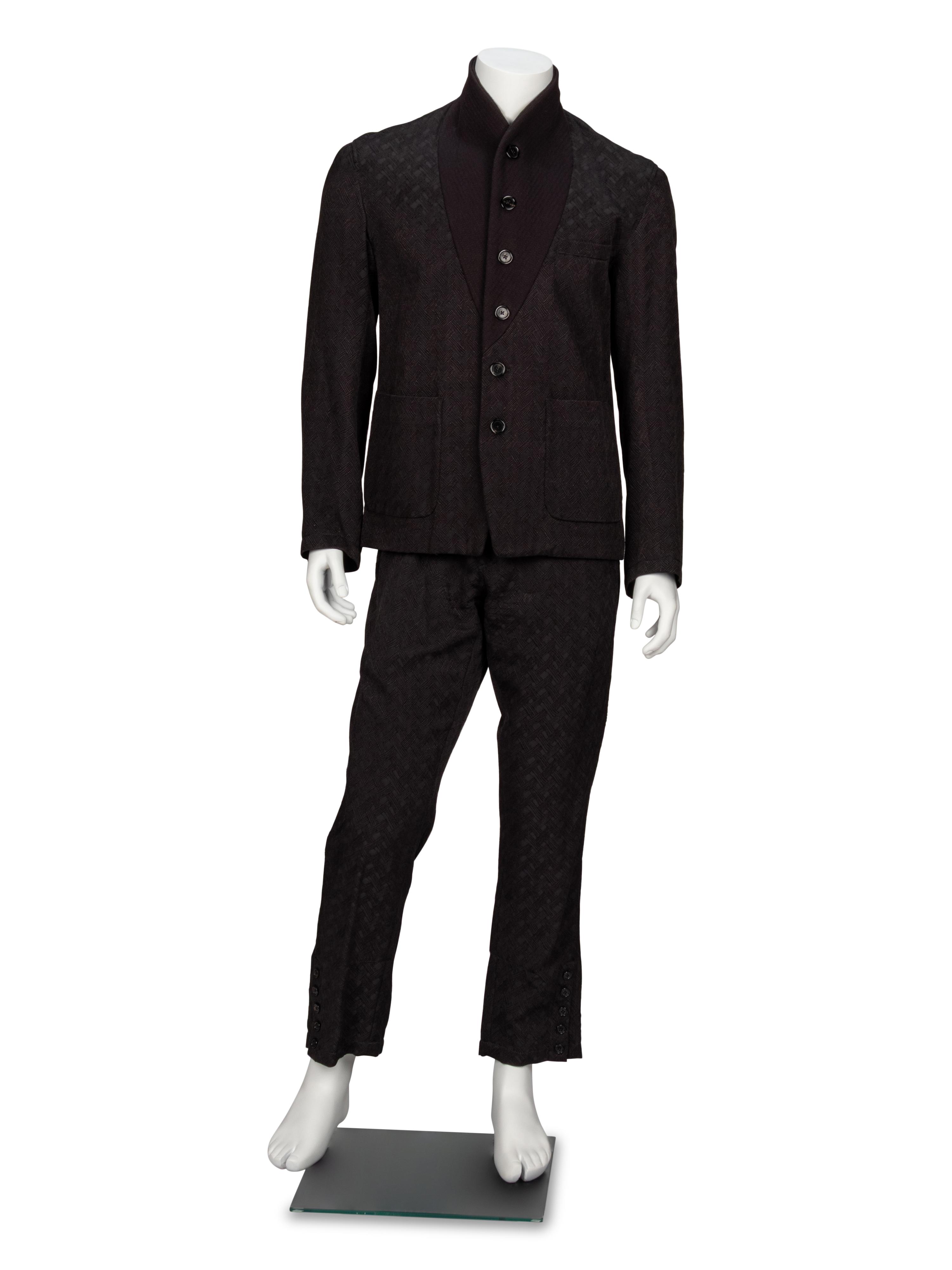 Ann Demeulemeester, Black Jacquard Suit