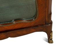 A Louis XV Style Gilt Bronze Mounted Kingwood Vitrine Cabinet