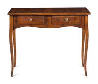 An Italian Walnut and Marquetry Dressing Table