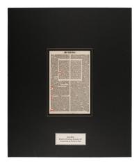 [BIBLE LEAVES - LATIN]. A group of 5 Bible leaves in Latin, comprising: