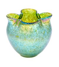 A Loetz Glass Vase Height 5 inches.