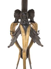 A Gilt and Patinated Bronze and Granite-Top Guéridon