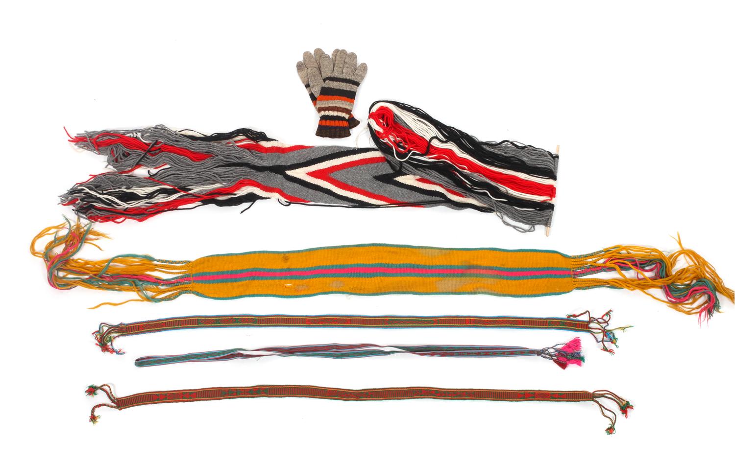 Eleven Southwest Loomed Sashes and Belts