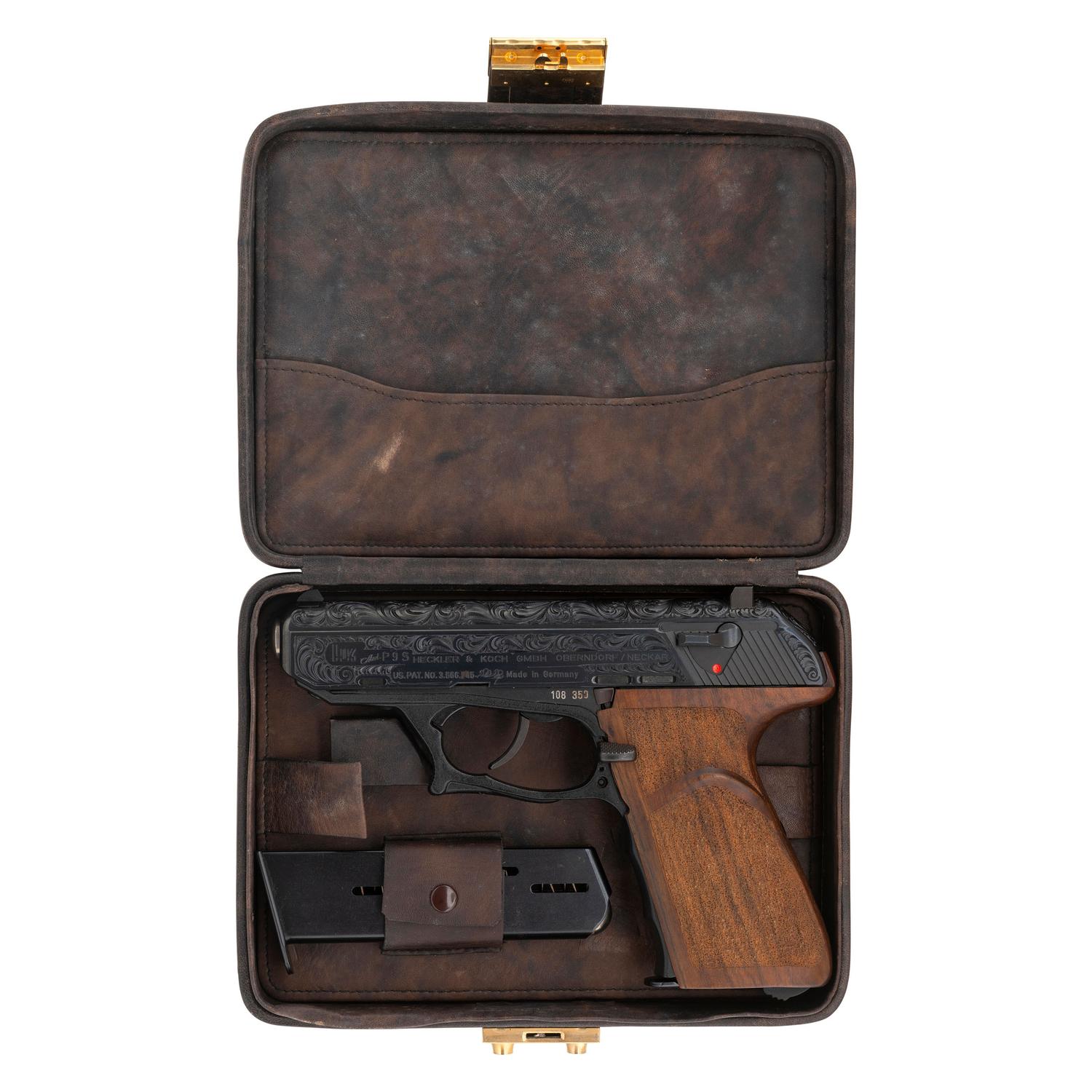 *Factory Engraved Heckler & Koch HK P9S Pistol in Case with Two Magazines