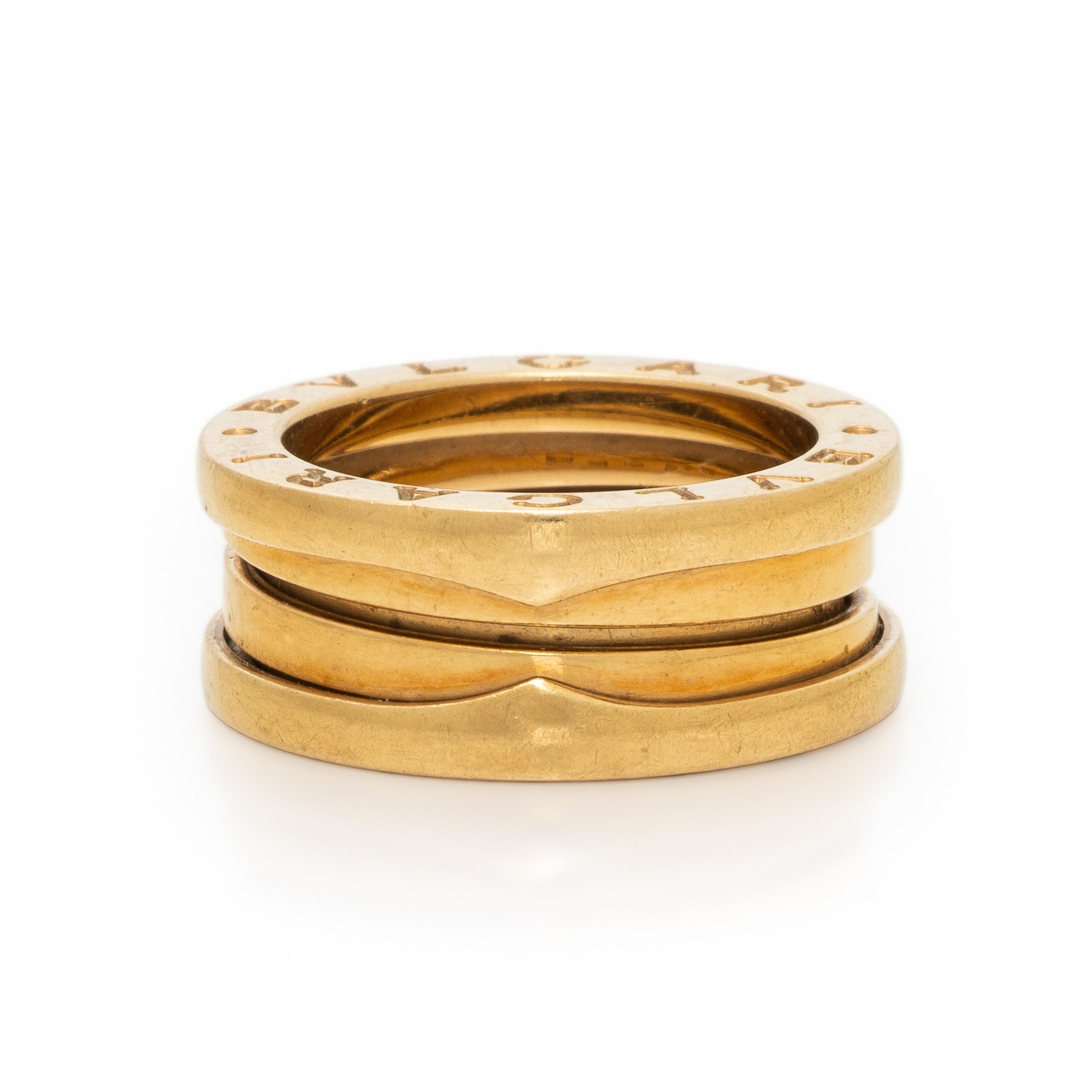 Bulgari, 'B.Zero1', Yellow Gold Band