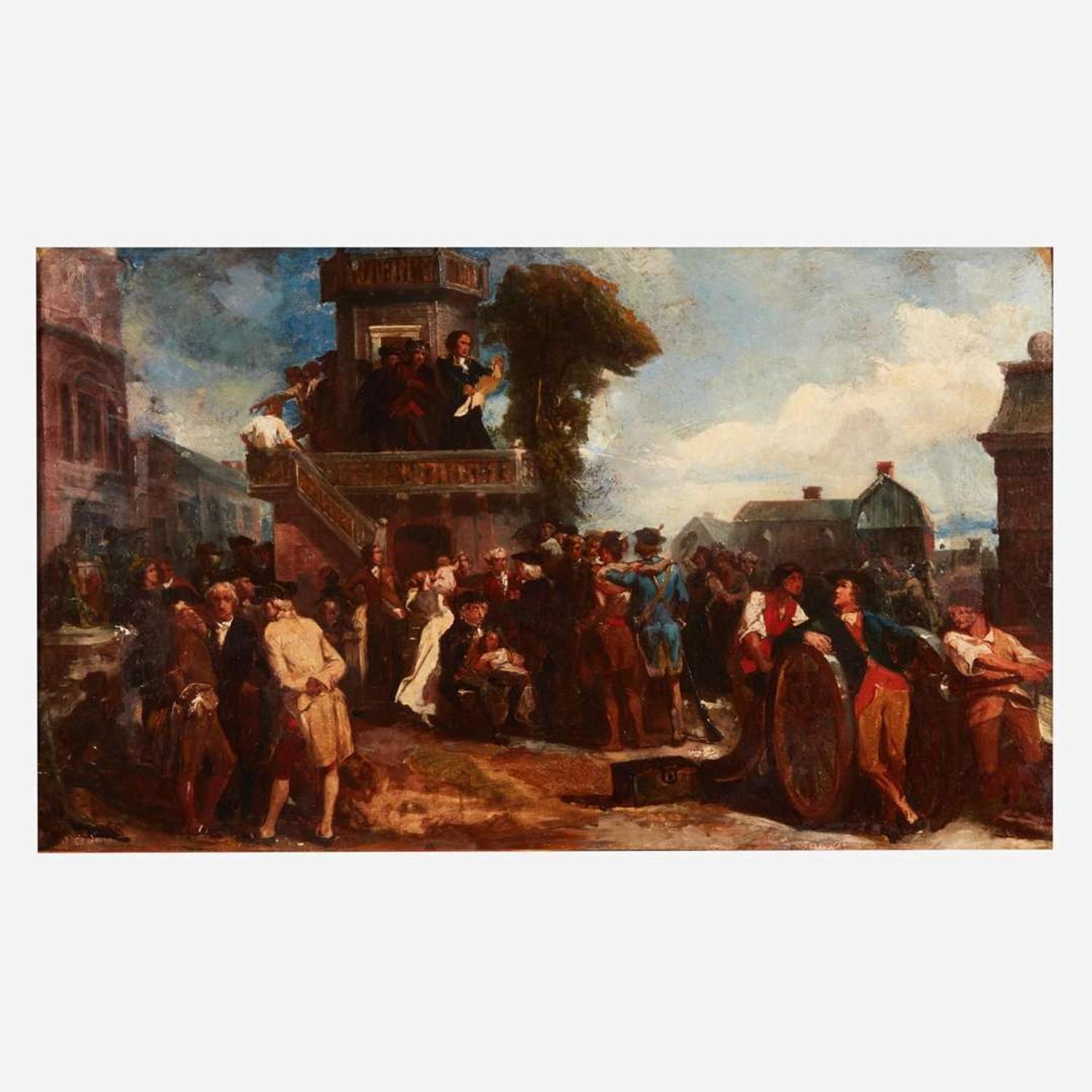 Peter Frederick Rothermel (1817-1895) A Study for The First Reading of the Declaration of Independence