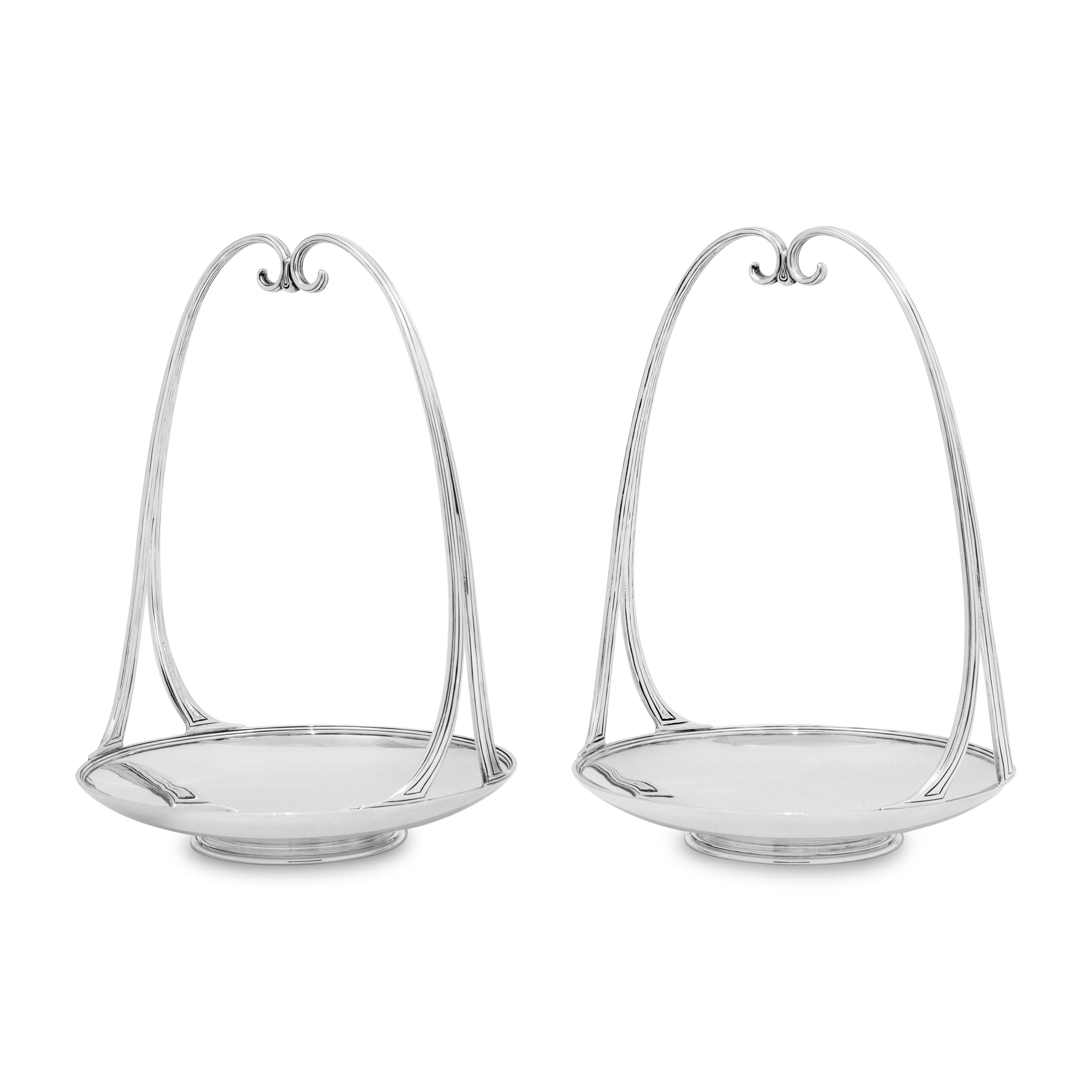 A Pair of Tiffany and Co. Silver Baskets