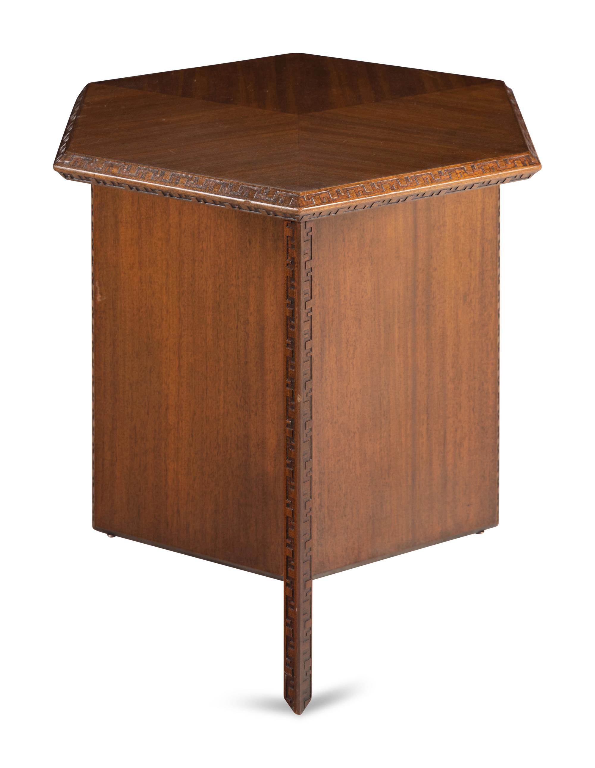 Hexagonal Taliesen Table, 1955 Heritage Henredon, USA