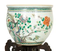 A Chinese Export Enameled Porcelain Jardinière