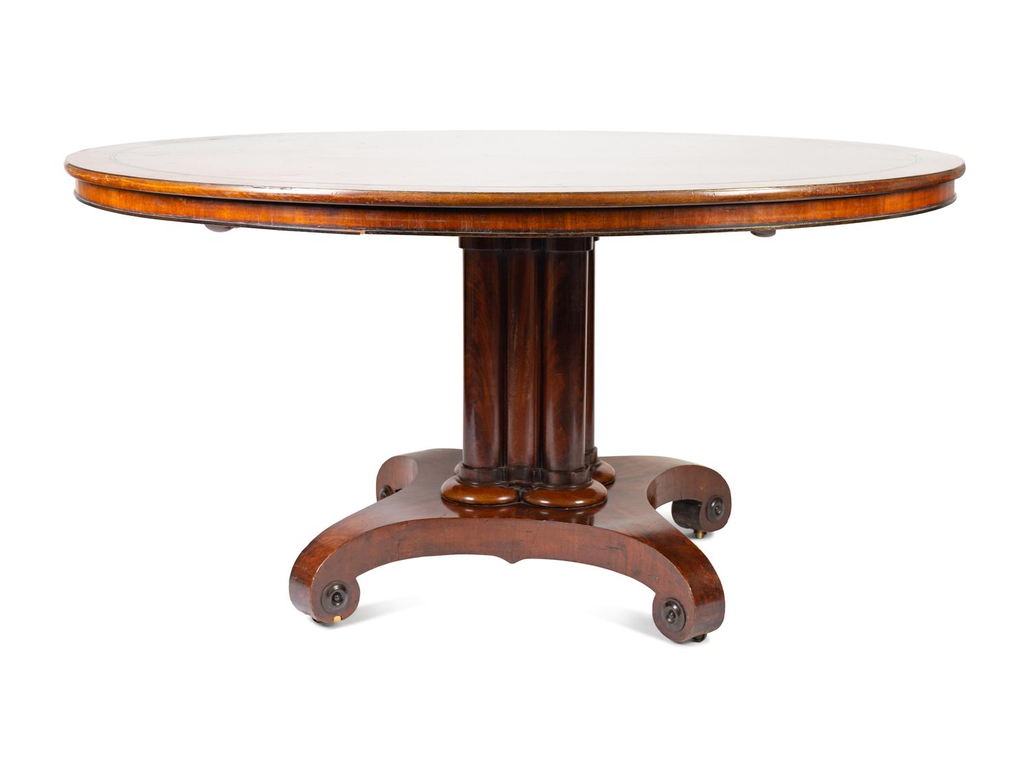 An English Mahogany Tilt-Top Breakfast Table
