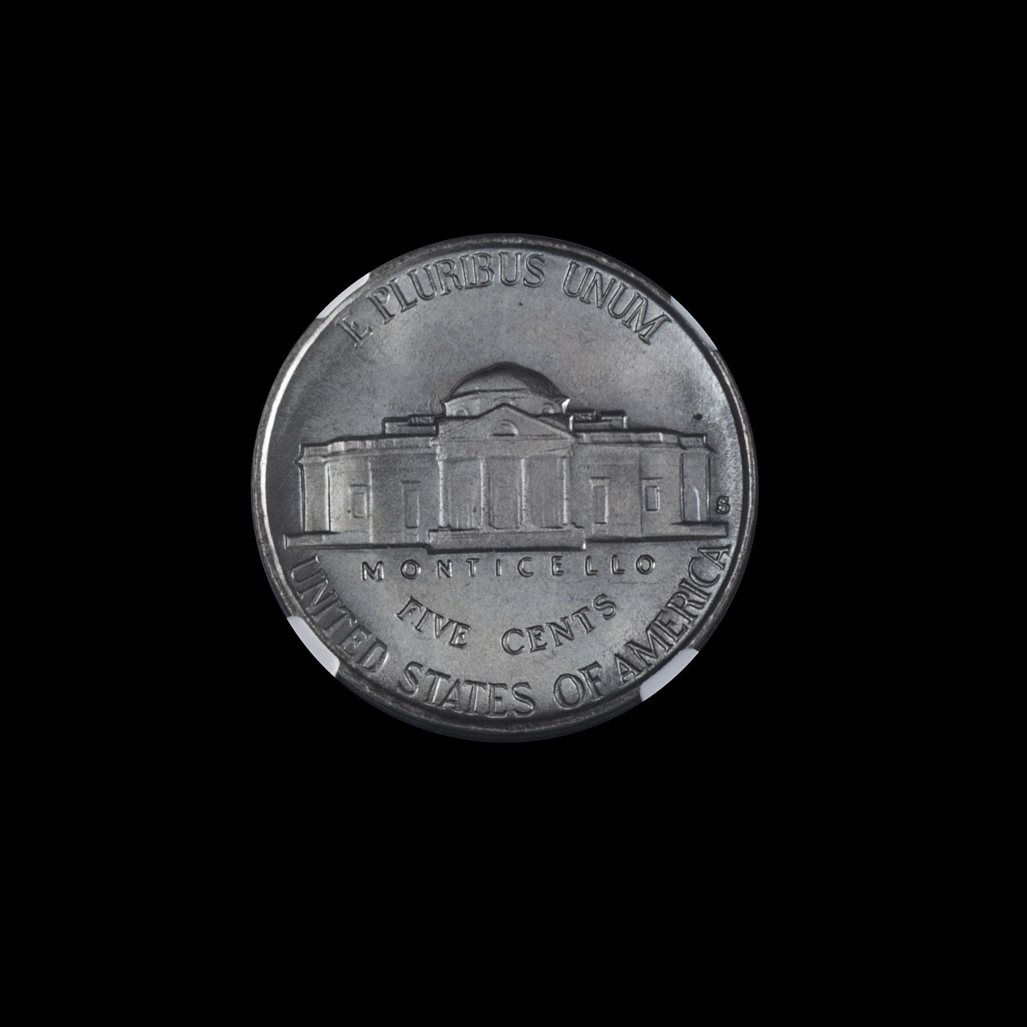 A United States 1953-S Jefferson 5c Coin — NGC GRADED MS66