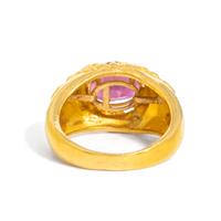 HIGH-KARAT YELLOW GOLD AND PINK TOURMALINE RING