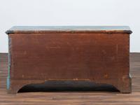 A Country Blue Painted Poplar Blanket Chest