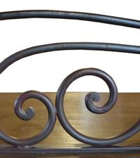 A Wrought Iron and Wood Shop Counter 118" W x 29" D x 52" H — Argentina, Circa 1920