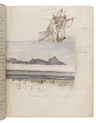 [Travel & Exploration - Challenger Expedition]. Channer, Arthur (1852-1929). Manuscript log and sketchbook kept as Sub-Lieutenant aboard H.M.S. Challenger during its pioneering scientific circumnavigation, 14 September 1873-April 1874.