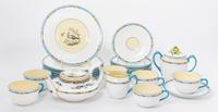 A Royal Staffordshire Tea Set Height of teapot 3 1/2 inches.