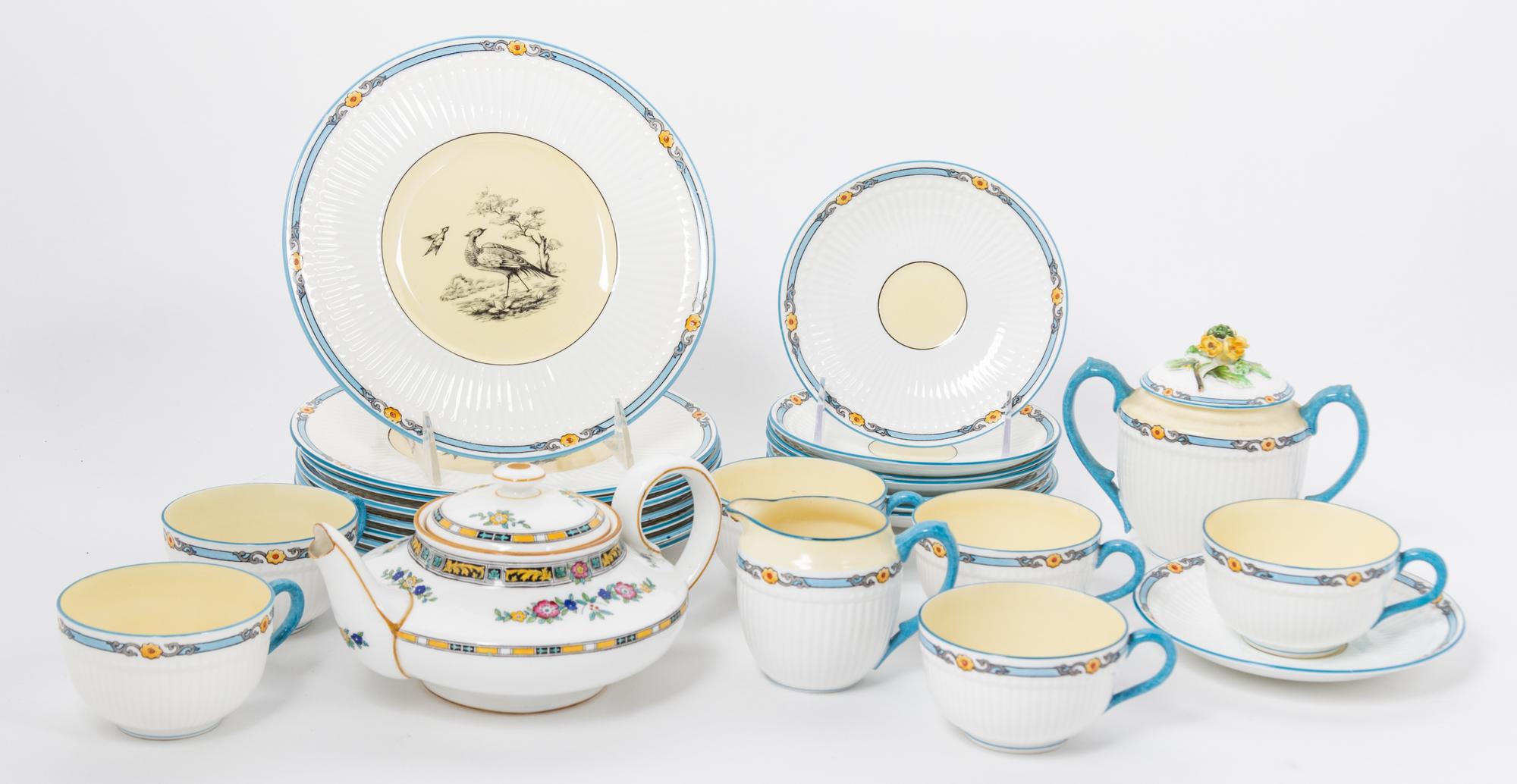A Royal Staffordshire Tea Set Height of teapot 3 1/2 inches.
