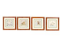 A Framed German Zodiac Grouping (das Tierkreiszeichen)