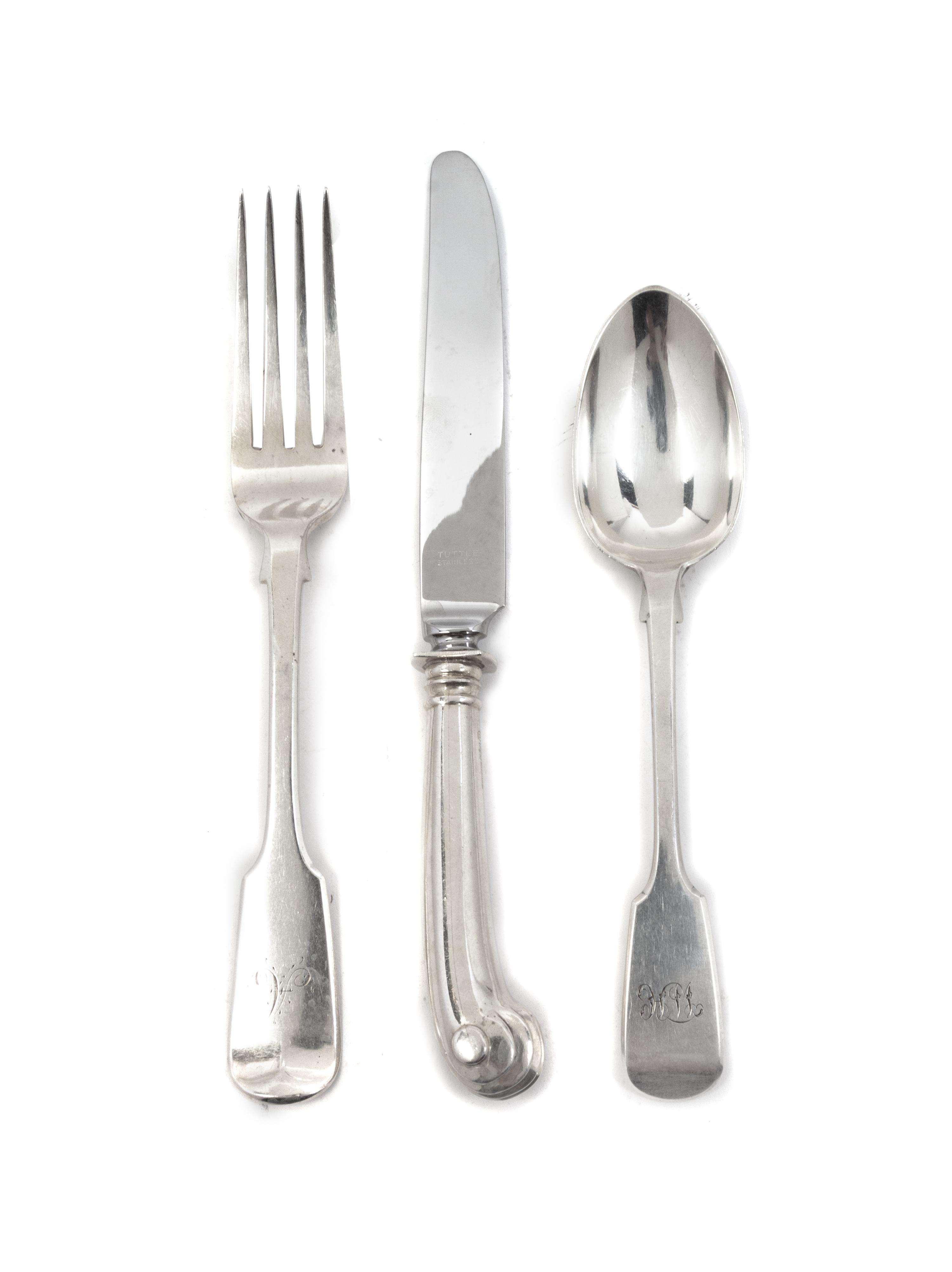 An Assembled Victorian Flatware Service