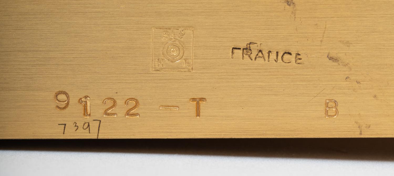 A French Gilt Bronze Officer's Clock