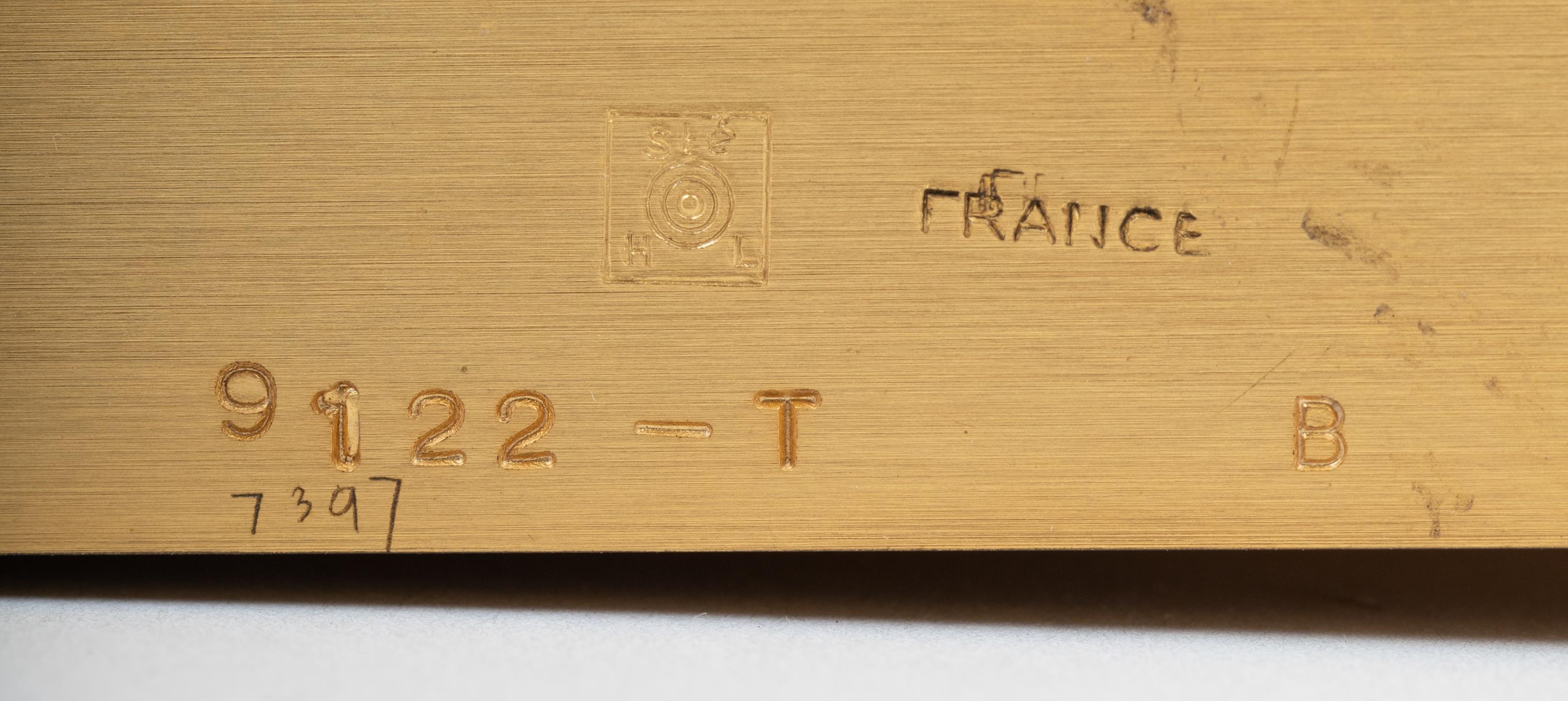 A French Gilt Bronze Officer's Clock