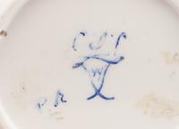 A Sèvres Beau Bleu Porcelain Coffee Can and a Saucer ( Gobelet 'Litron', 2ème Grandeur et sa Soucoupe, 3ème Grandeur )