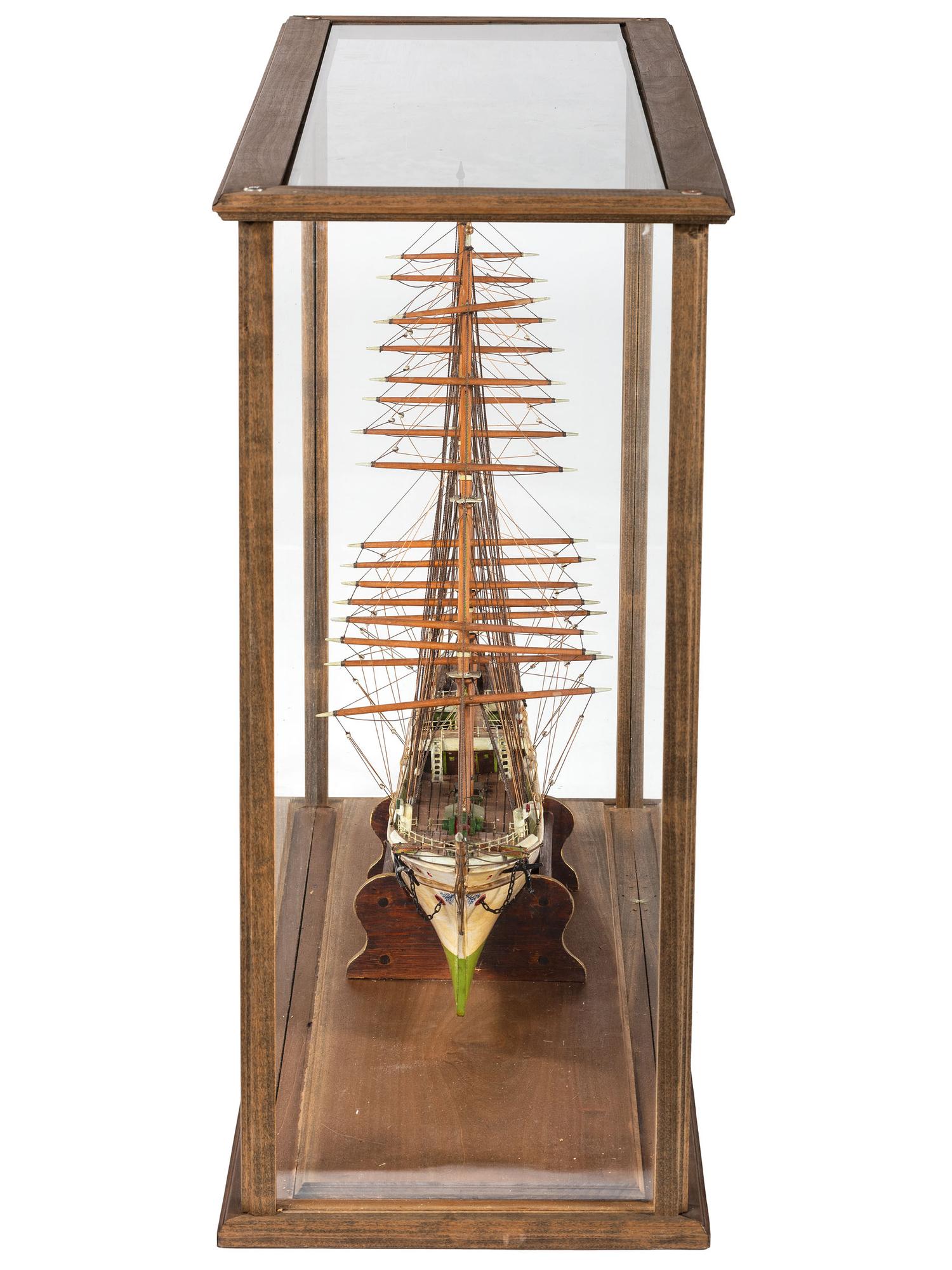 A Painted Wood Cased Scale Model of the Albatross