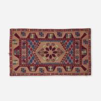Two hooked rugs: "Cat's Paw" and "Oriental" patterns late 19th / early 20th century