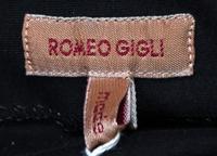 A Romeo Gigli Black Eyelet Tunic, Size 42.