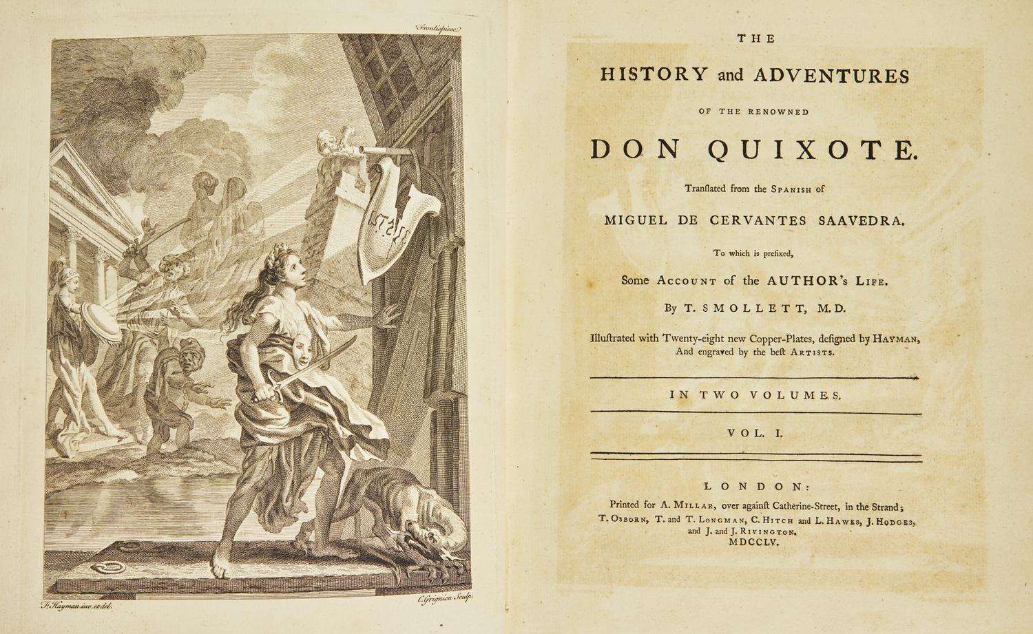 [Literature] Cervantes Saavedra, Miguel de Cervantes. The History and Adventures of the Renowned Don Quixote...