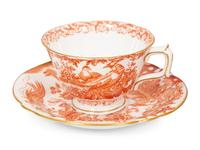 A Royal Crown Derby Red Aves Porcelain Dinner Service