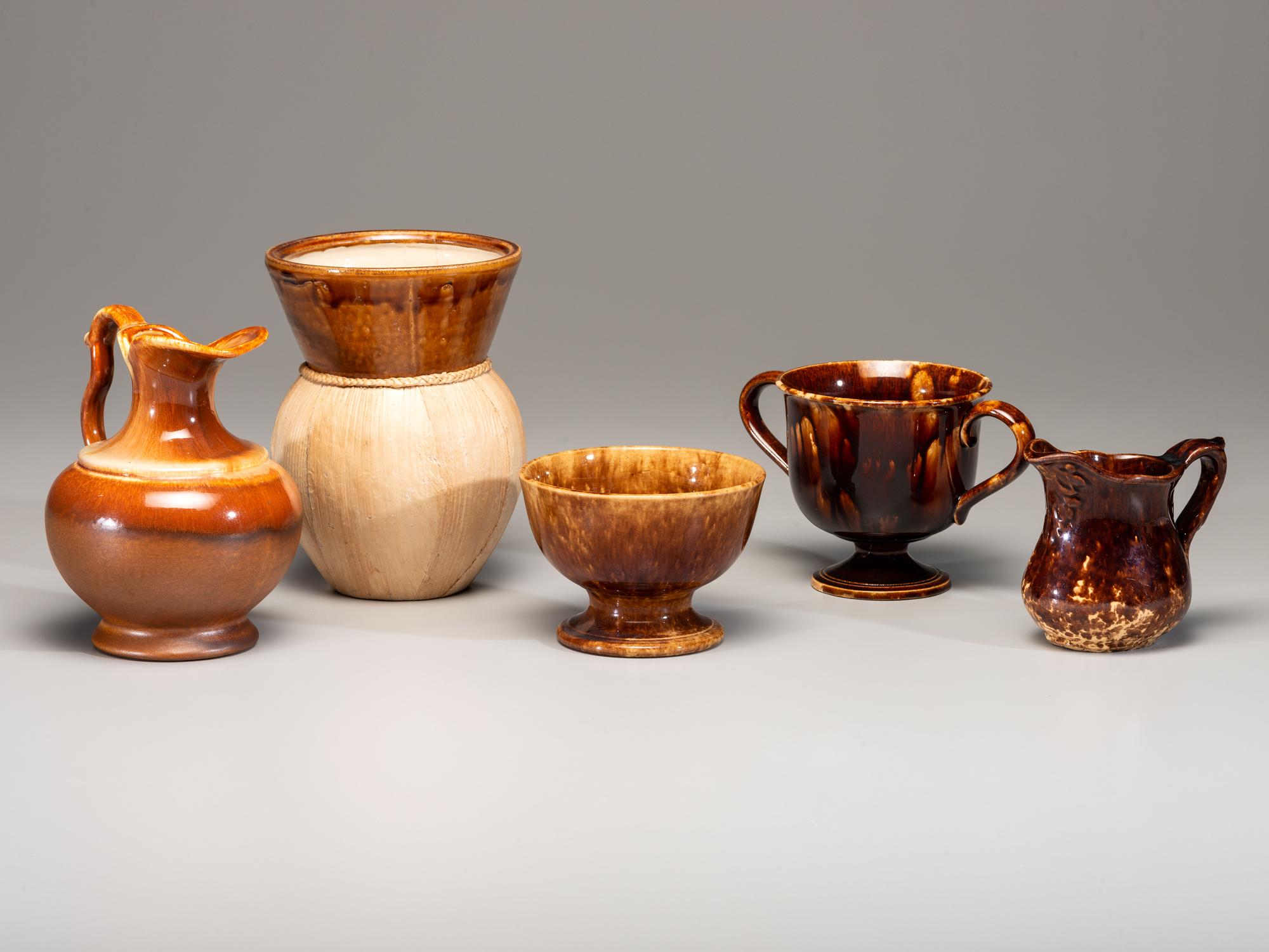 Fourteen Rockingham Glaze Articles