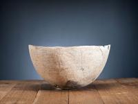 Mimbres Black-on-White Pottery Bowl