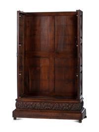 A Renaissance Revival Carved Oak Display Cabinet