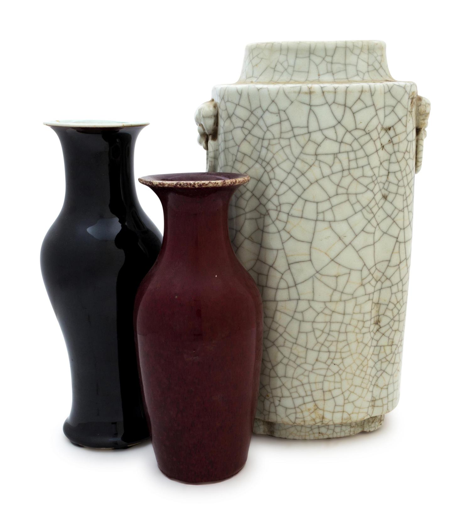 Three Chinese Porcelain Vases