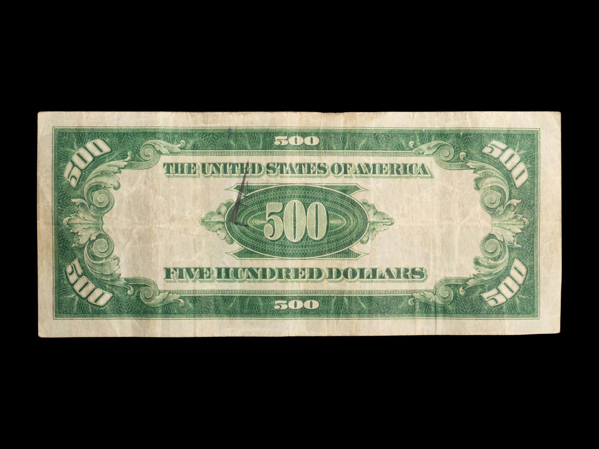 A Series 1934 $500 Federal Reserve Note