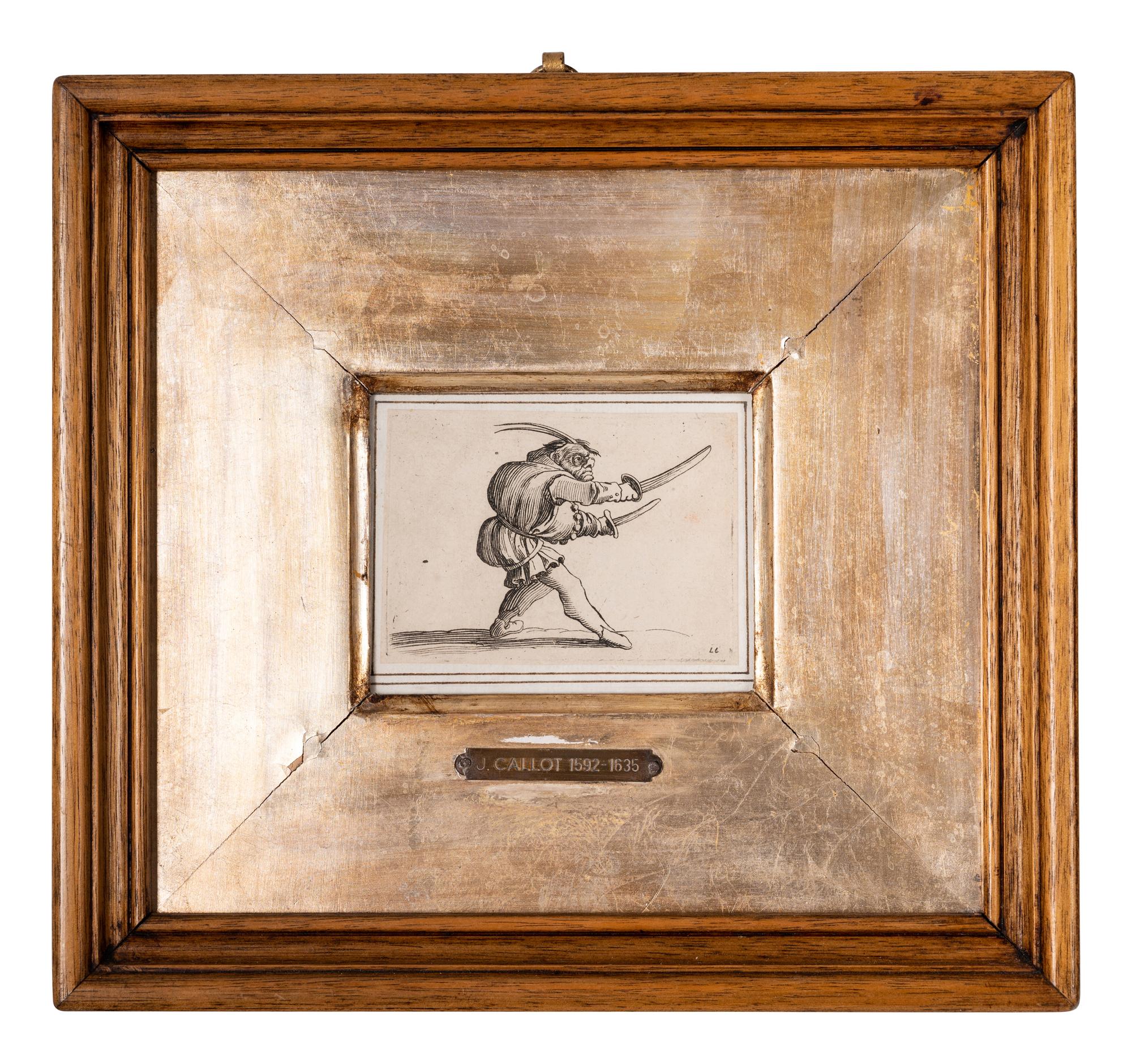 A pair of etchings (one from Les Petites Misères de la Guerre, the other from Gobbi)