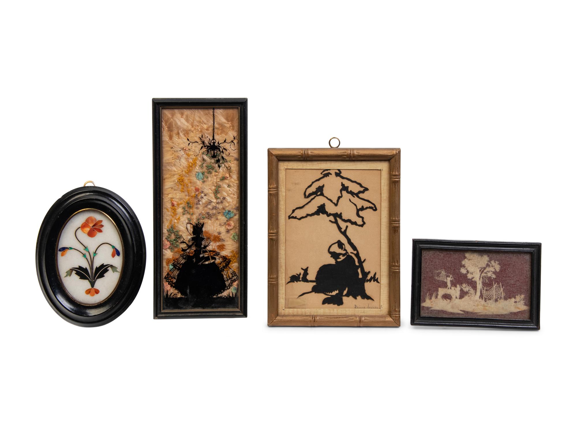 Four Framed Decorative Articles