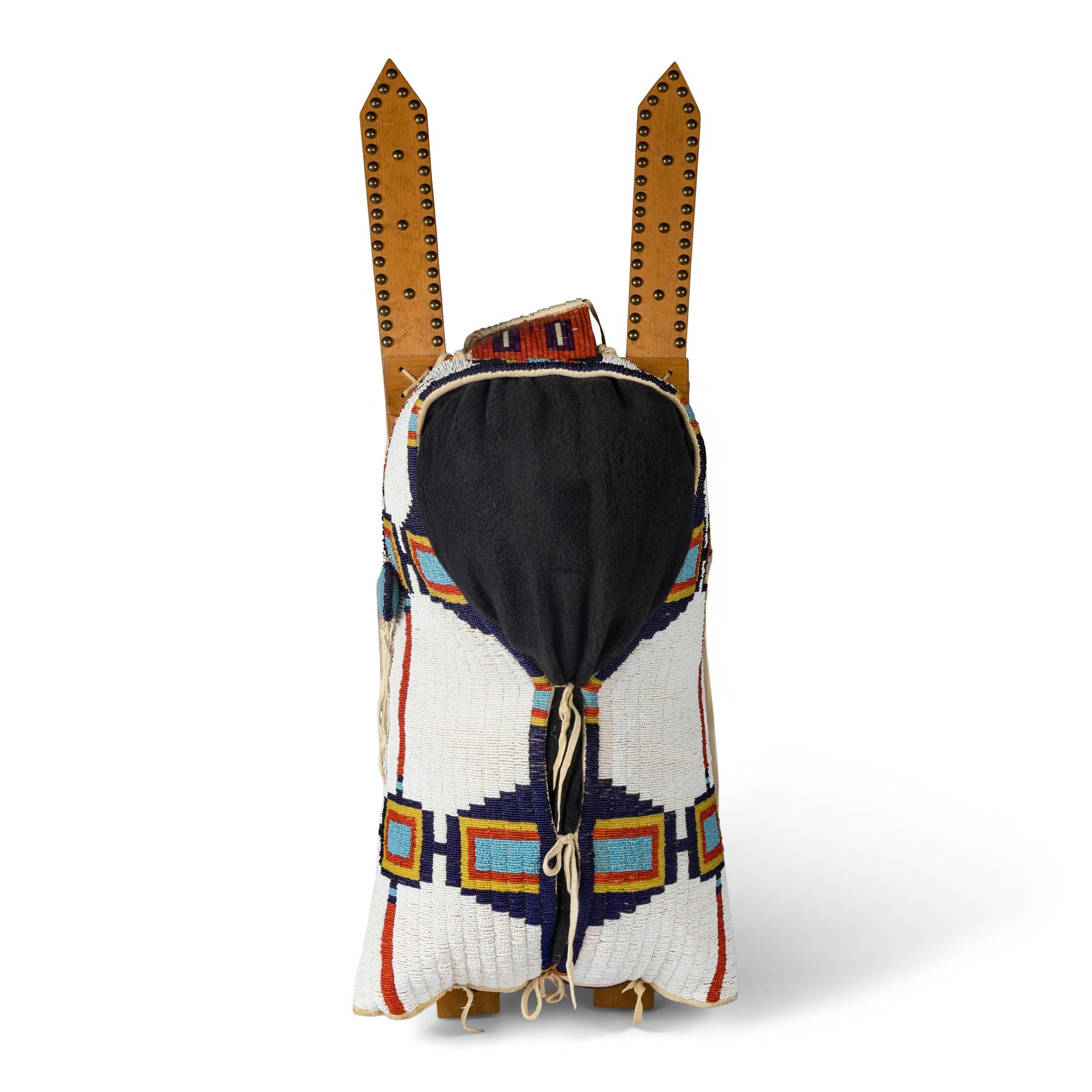 Cheyenne Beaded Hide Cradleboard