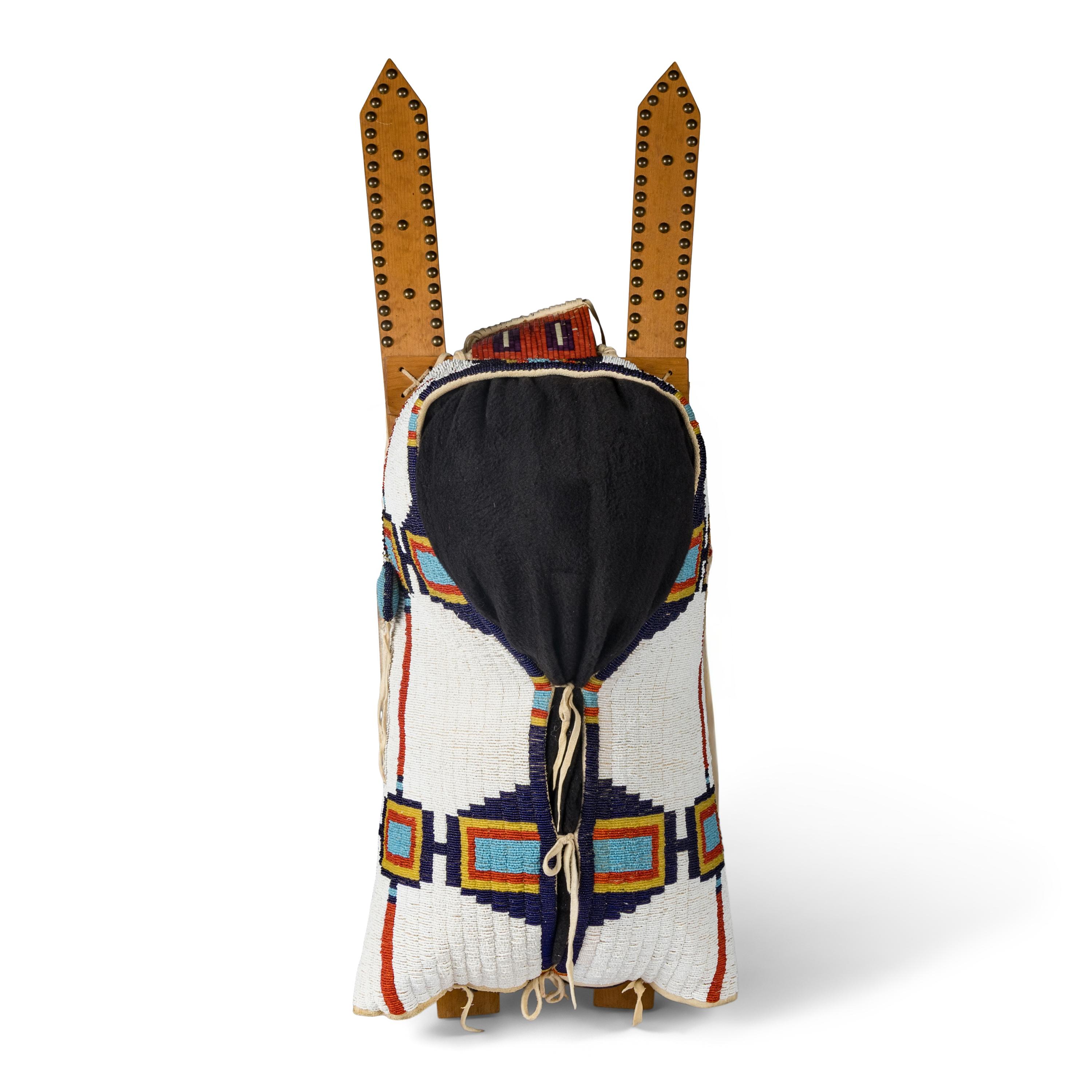 Cheyenne Beaded Hide Cradleboard