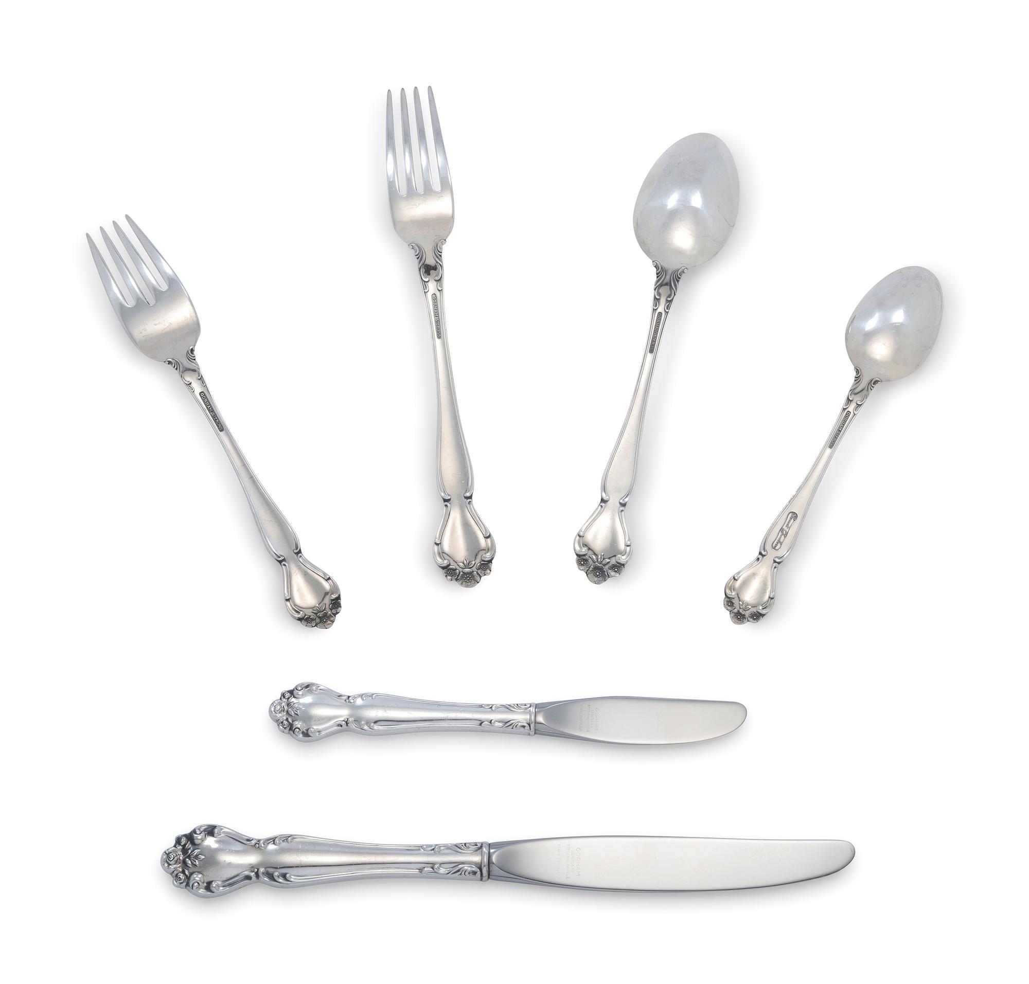 An American Silver Flatware Service