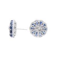 DIAMOND AND SAPPHIRE EARRINGS