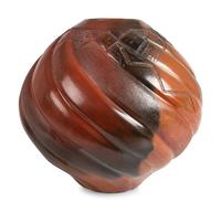 Carved Pottery Olla, with Yei