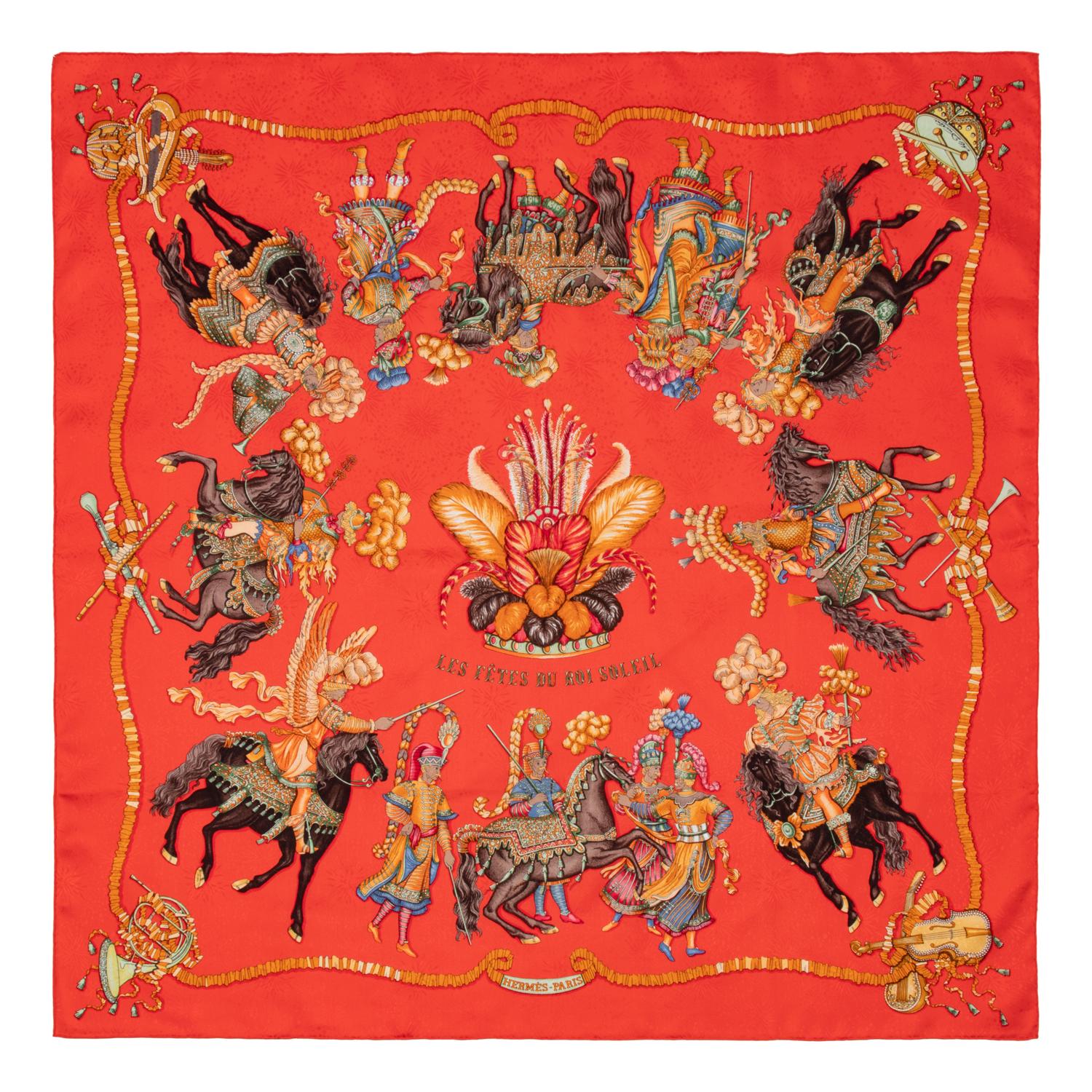 Two Hermès 90cm Silk Scarf, Carré