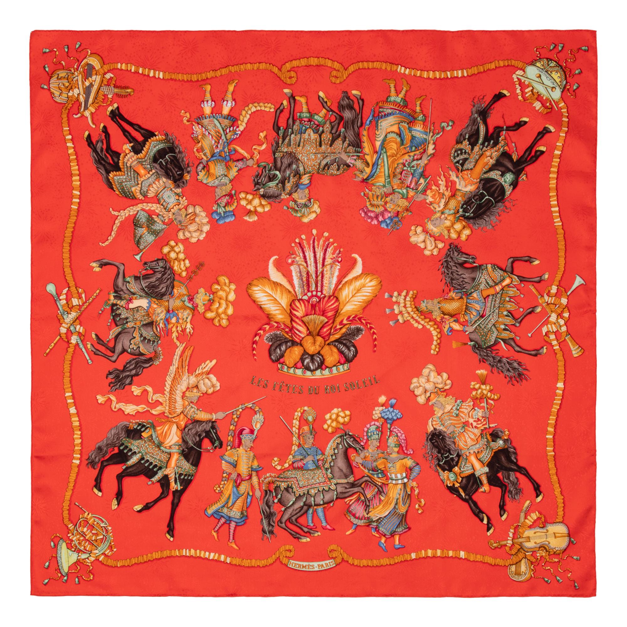 Two Hermès 90cm Silk Scarf, Carré