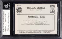 A 1986 Michael Jordan Star Set Personal Data Card No. 9 (BGS 7.5)