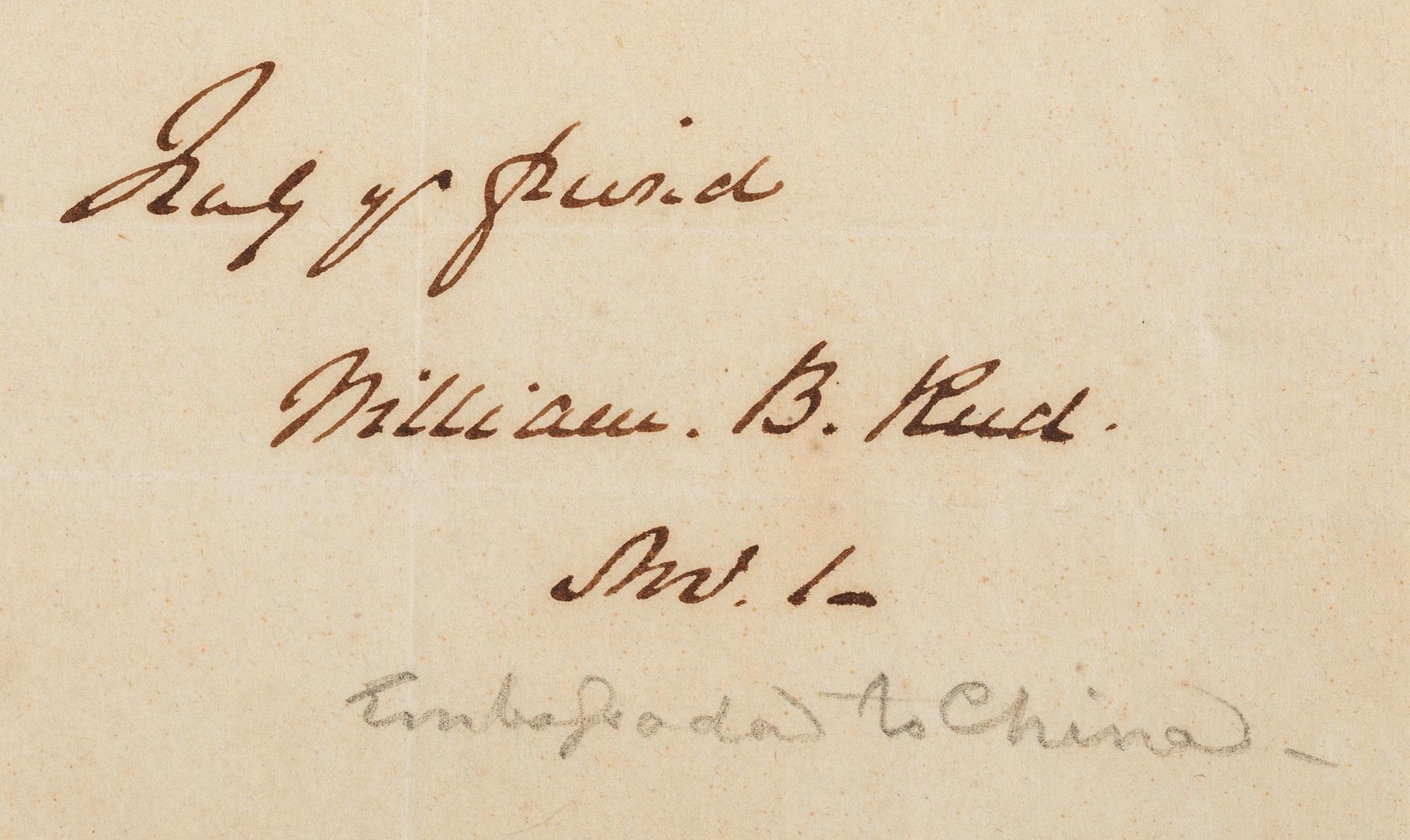 [AUTOGRAPHS]. Signatures of 19th-century American military and political figures.