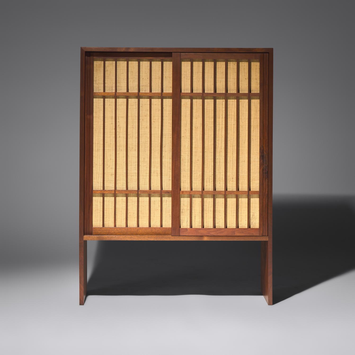 George Nakashima (American, 1905–1990) — Two-door Hutch Cabinet, c. 1970